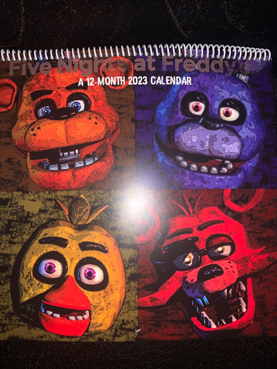 FetchSmile's tweet image. JUST GOT MY NEW FNAF CALENDAR FOR 2023!!!👍