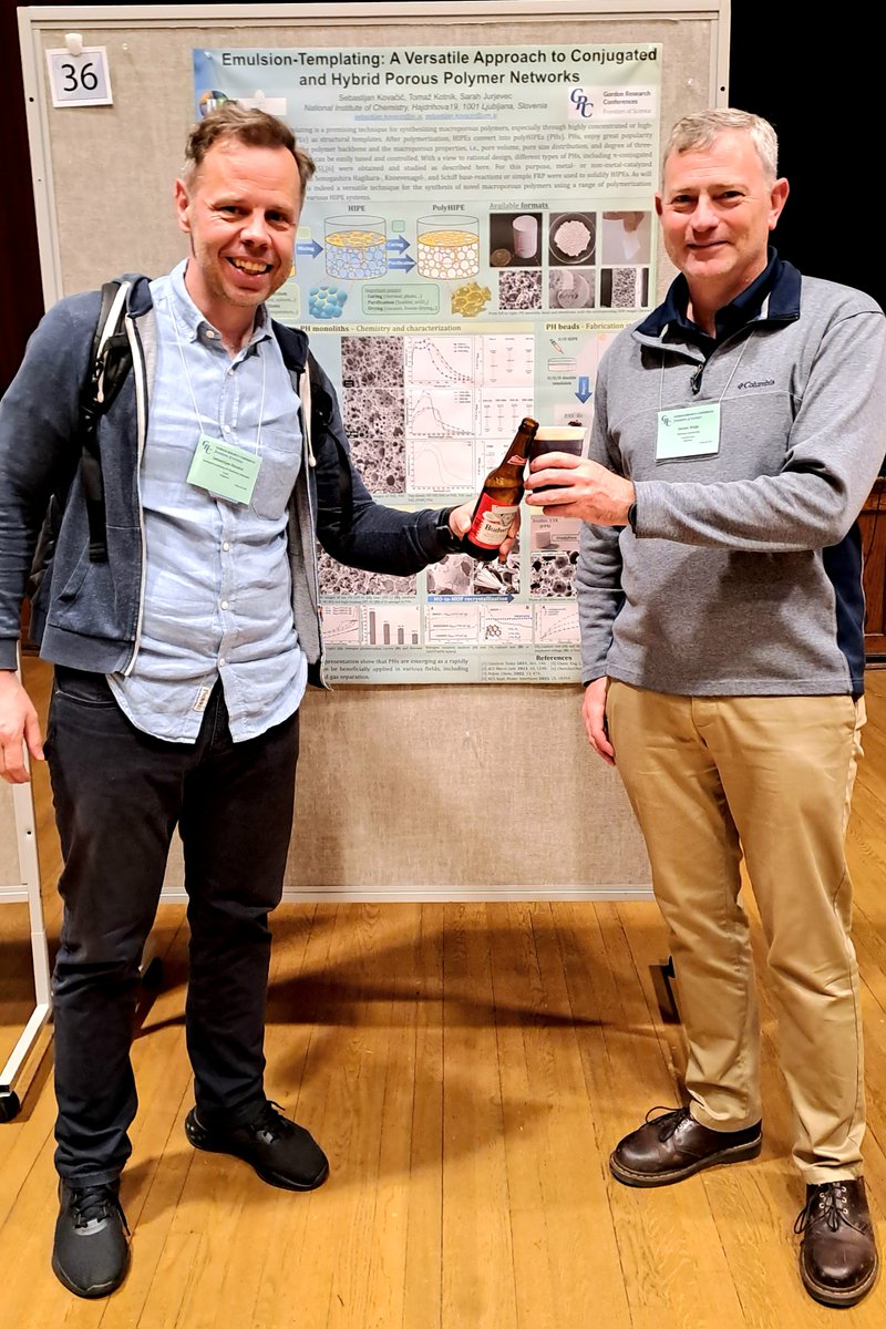 Sebastijan Kovačič (@kovacicsebateam) on Twitter photo What a great few days at the Polymers Gordon Research Conference #polymersGRC, Mount Holyoke College, MA! Learning, sharing, hanging with lots of inspiring scientists. Thanks <a href="/barneygrubbs/">Barney Grubbs</a> and <a href="/MeyerChemistry/">Meyer Chemistry</a> for the opportunity to present some of our work on macroporous polymers What a great few days at the Polymers Gordon Research Conference #polymersGRC, Mount Holyoke College, MA! Learning, sharing, hanging with lots of inspiring scientists. Thanks <a href="/barneygrubbs/">Barney Grubbs</a> and <a href="/MeyerChemistry/">Meyer Chemistry</a> for the opportunity to present some of our work on macroporous polymers