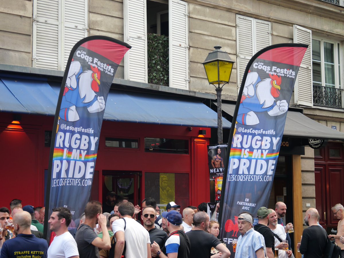 Nos amis Belges <a href="/StraffeKetten/">Straffe Ketten RFC</a> sont à Paris ! Prêts pour un we #rugby chez les Coqs et qui débute ce soir au <a href="/CAFECOXBARPARIS/">CAFE COX BAR PARIS</a> ! 🐓🏉🏳️‍🌈🇫🇷🇧🇪