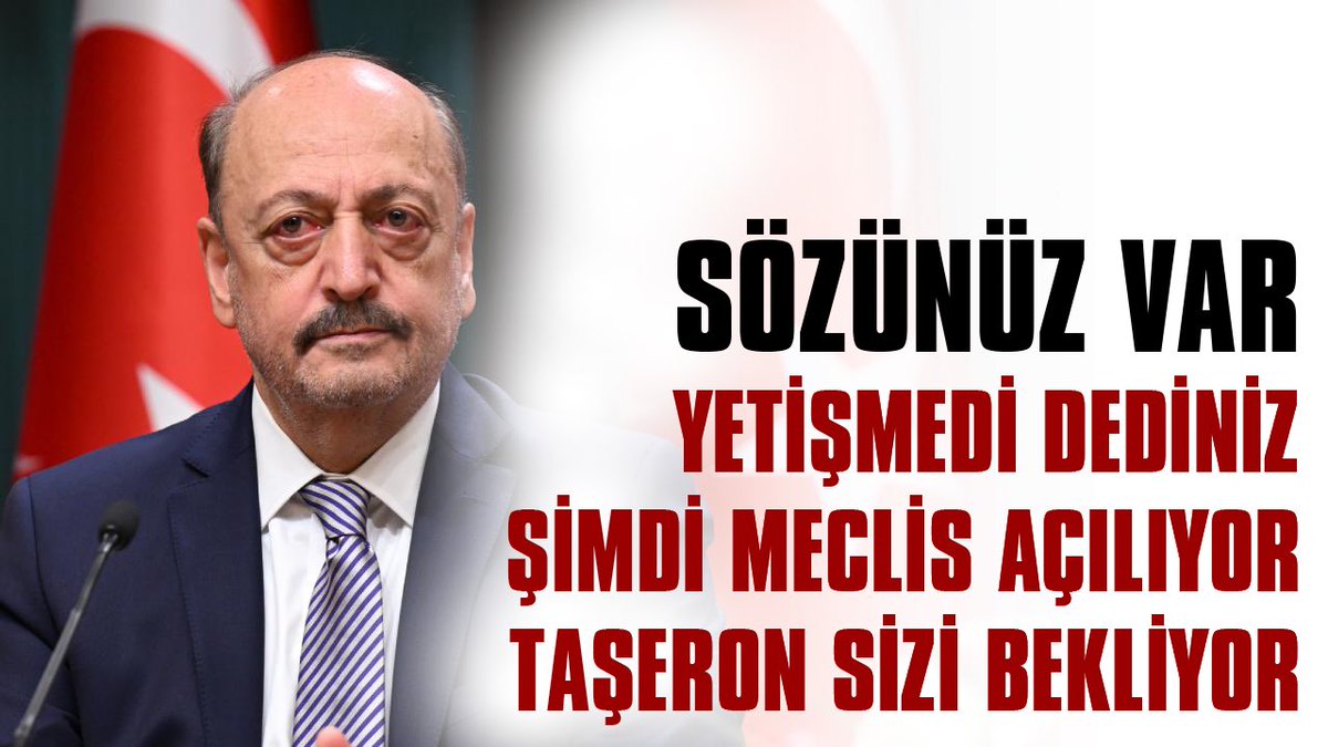 HazırOlan TaşeronDosyası

Kapsam dışı bırakılan Taşeron gariban işçinin alın terine sözünüz var depremden dolayı yetişmedi dediniz eyvallah dedik bizler her zaman size güvendik inandık şimdi meclise getirin TAŞERON dosyasını @isikhanvedat @vedatbilgn @Akparti @akbasogluemin @BY