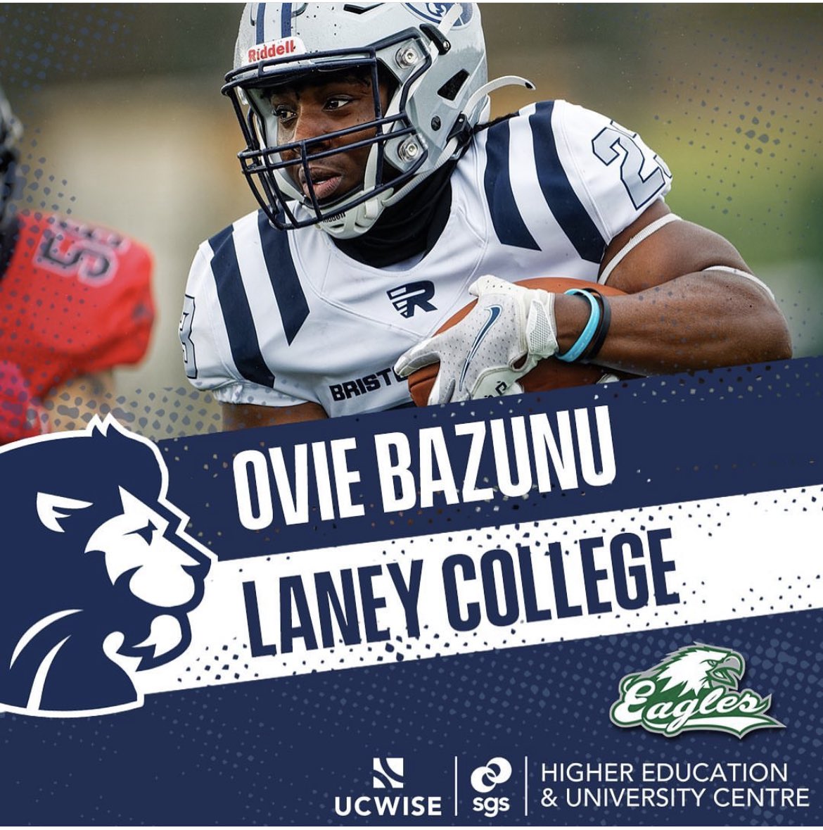 Ovie_Bazunu's tweet photo. #AGTG Thankful to be blessed with the opportunity to progress my athletic career @LaneyCollegeFB and thank you to @beam_coach for visiting our team over here in the UK @filtonpride https://t.co/7Uo5o9psKw
