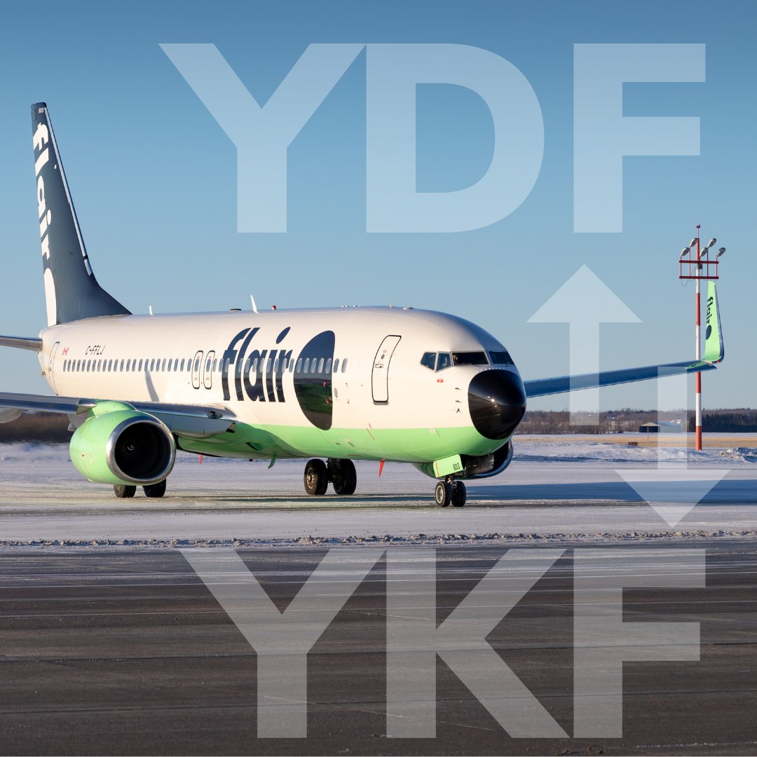 Soon we'll be welcoming Flair Airlines back for another summer of direct service to/from Kitchener-Waterloo!

✈️ Fares as low as $49... Book your seat on twice weekly direct flights on Tuesdays and Saturdays starting July 8.

#exploreNL #westernnewfoundland