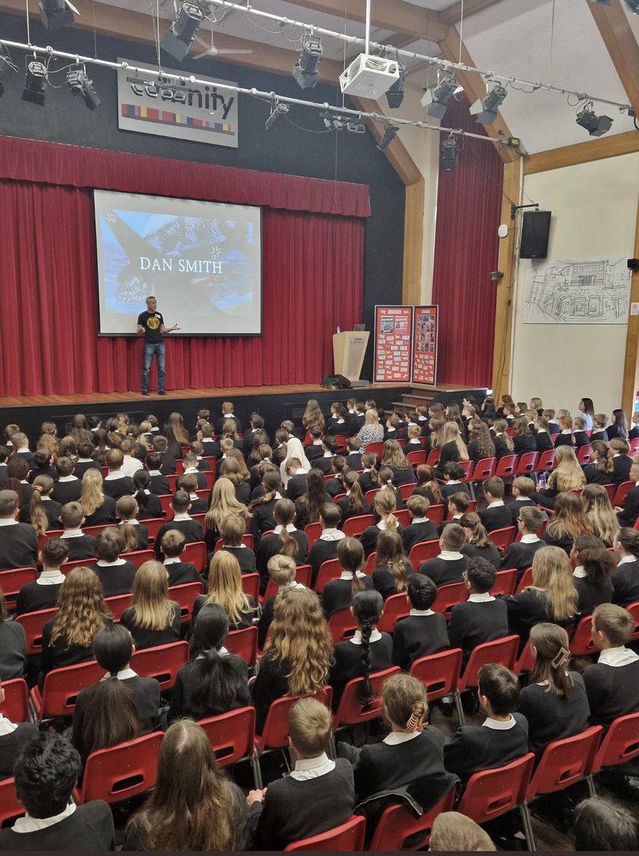 DanSmithAuthor's tweet photo. Fab event at school this morning. First time talking about The Wall Between Us… https://t.co/WYup4seNGk