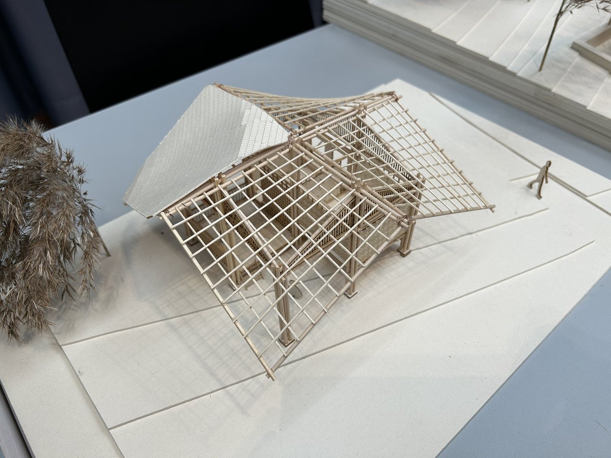 thinkbamboo's tweet image. HABITAT FOR HUMANITY 🎋 Community Centre in the Philippines 🌎 Sarah Rust, Student / University of Applied Sciences Kaiserslautern - exhibition at #EuropeanBambooExpo in Germany 🇩🇪 @artecology #bamboo #bambooarchitecture #bamboodesign