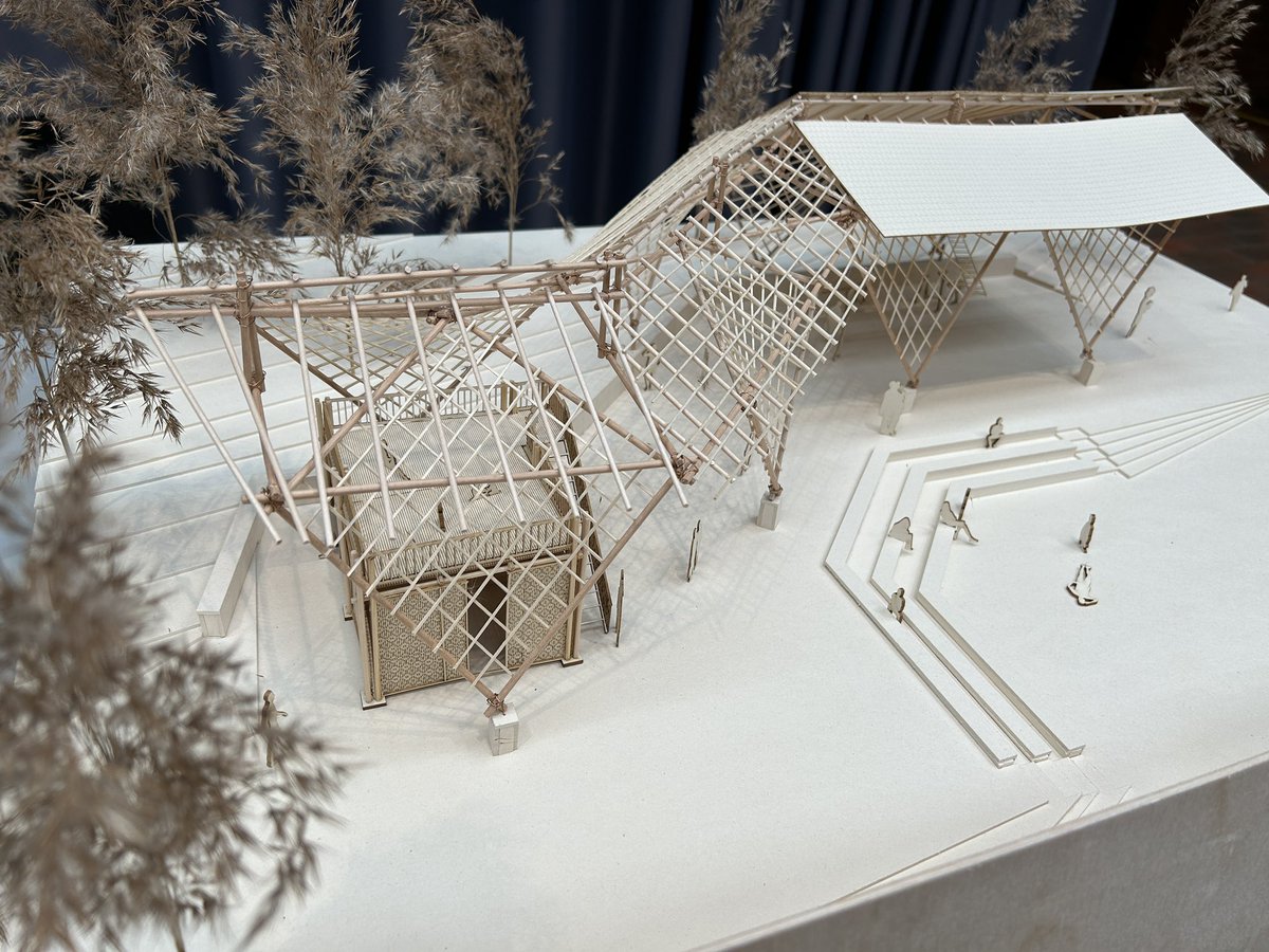thinkbamboo's tweet image. HABITAT FOR HUMANITY 🎋 Community Centre in the Philippines 🌎 Sarah Rust, Student / University of Applied Sciences Kaiserslautern - exhibition at #EuropeanBambooExpo in Germany 🇩🇪 @artecology #bamboo #bambooarchitecture #bamboodesign