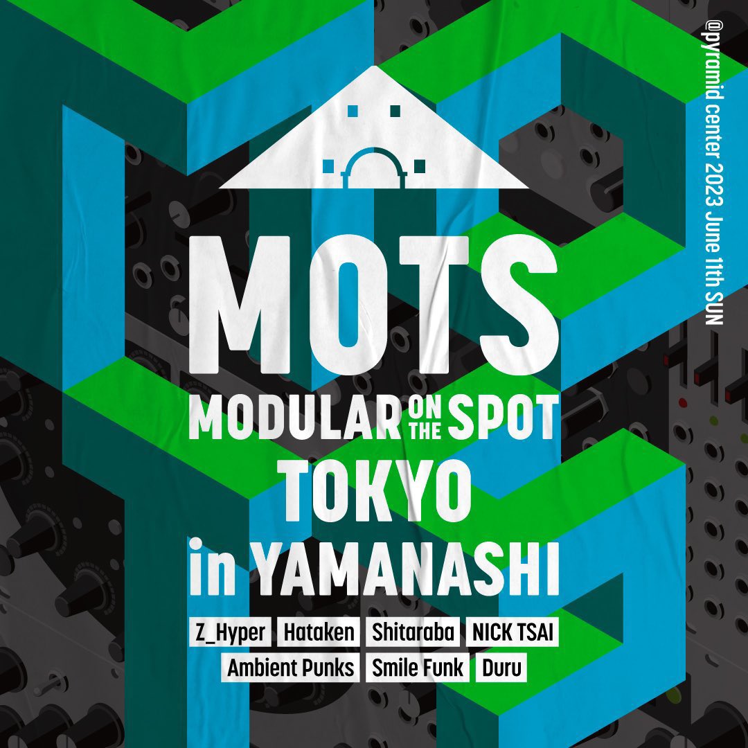 Duru_Duru_'s tweet photo. 6/11(日) にMODULAR ON THE SPOT TOKYO in YAMANASHIという事で大月ピラミッドセンターでライブをやります。配信もあるそうですが会場が大自然の中なので来て直接観るのも面白いのではないかと。
あと「折角大月に来たからボーグバトルしようぜ！」というボーグバトラーの方も個人的に募集してます。 https://t.co/t0LbDIzCY4