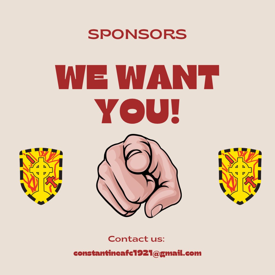 🚨 A thread 🚨

Constantine AFC is looking for sponsors to help us revamp our style this season. If you’re looking to grow your business and help the community, then this is the perfect opportunity for you and your company.