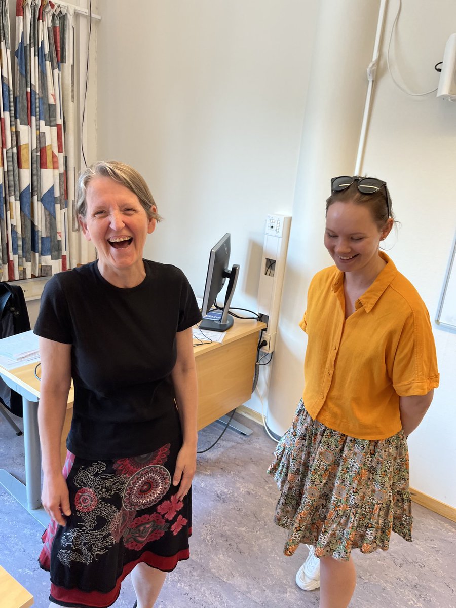 grindheim_maria's tweet image. Hope! There is hope in the world when there are people like Kjellrun Hiis Hauge and ⁦@gregersen_thea⁩ 👏 leading a workshop on hope connected to democratic practices and attitudes to sustainability at #BSRS2023! #phdcourse