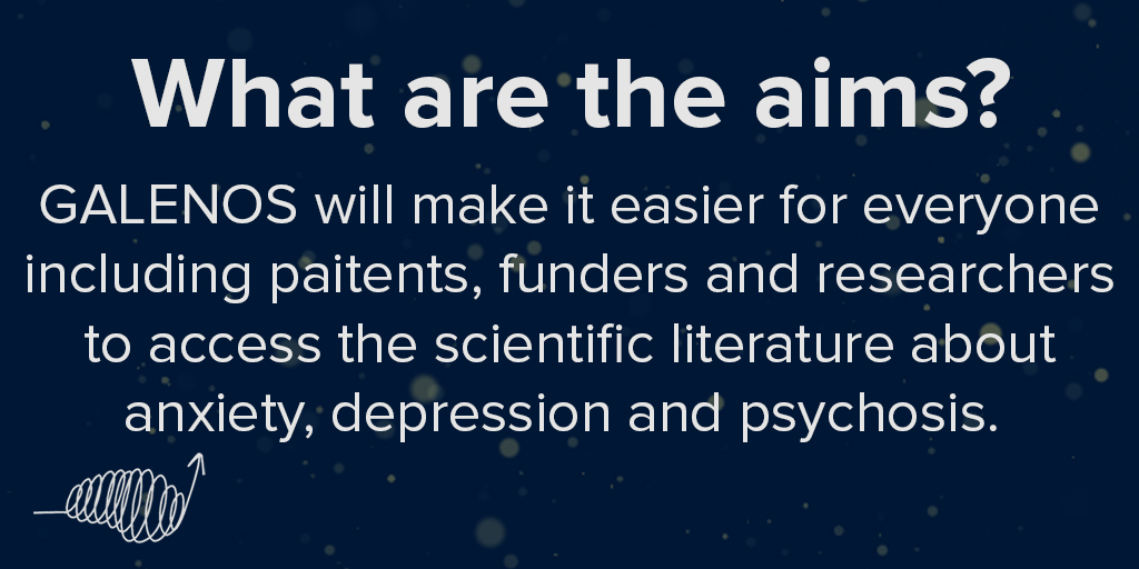 GALENOS aims to tackle the slow progress in developing new treatments by making it easier for mental health researchers to access the scientific literature which gets published every day.

Read more in the BMJ article here: mentalhealth.bmj.com/content/26/1/e…