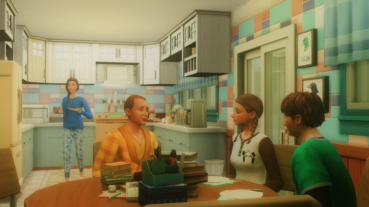sliceoflifesims's tweet photo. First day of School for the Wright #sims4 #losims #ts4 #ShowUsYourSims https://t.co/vLRkVoqSSG