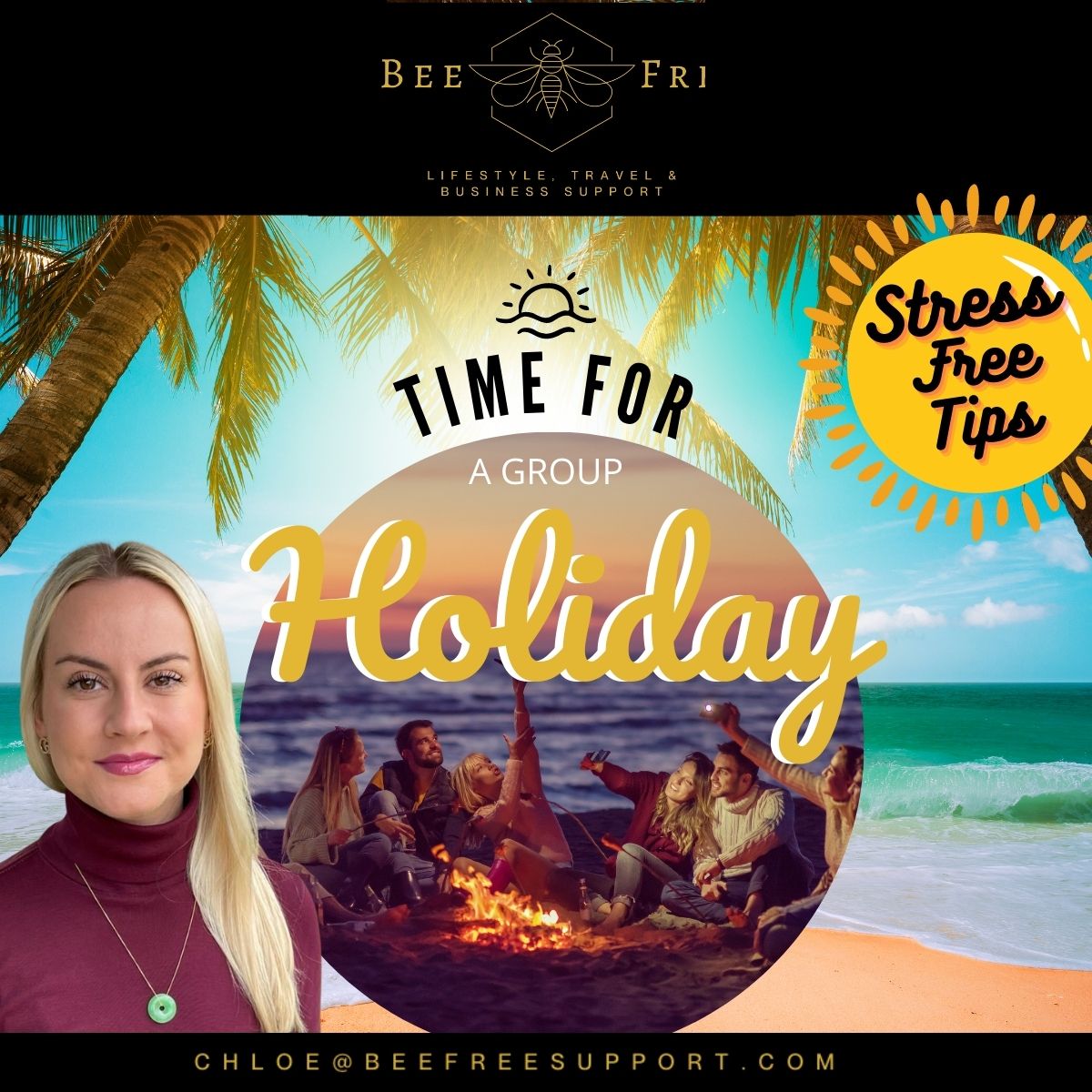 BeeFreeSupport's tweet image. Have you ever thought about a group holiday with friends or colleagues? did the sheer idea of logistic organising such a trip fill you with dread?

Then contact
beefreesupport.com
chloe@beefreesupport.com

#travel #groupholiday #beefreesupport