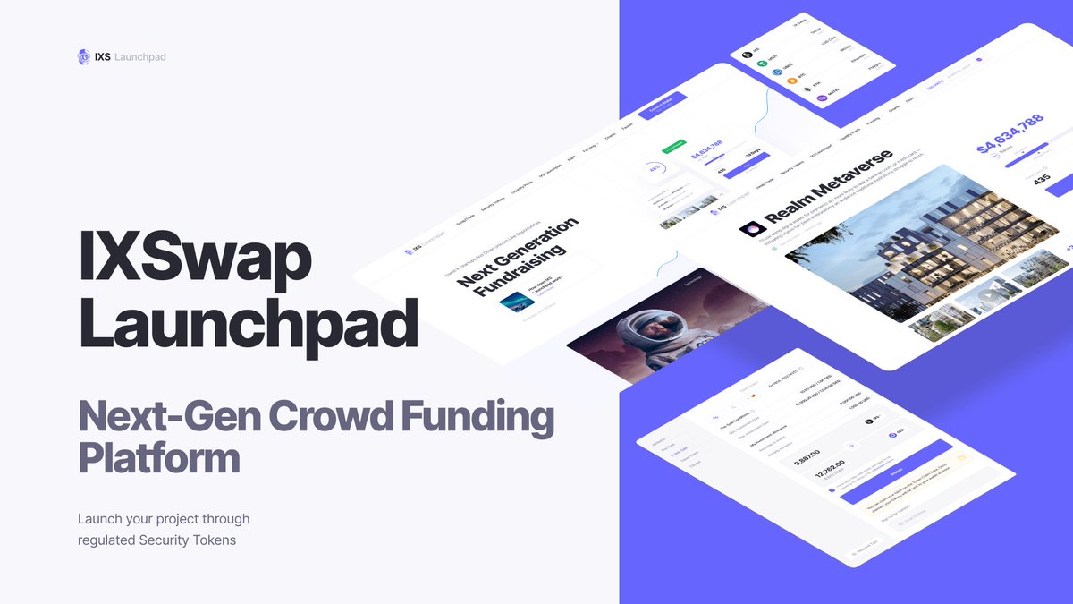 TGIF 🥳 For today's #IXSWeeklyRoundup. 

We're talking about the IXS Launchpad🚀

A thread🧵