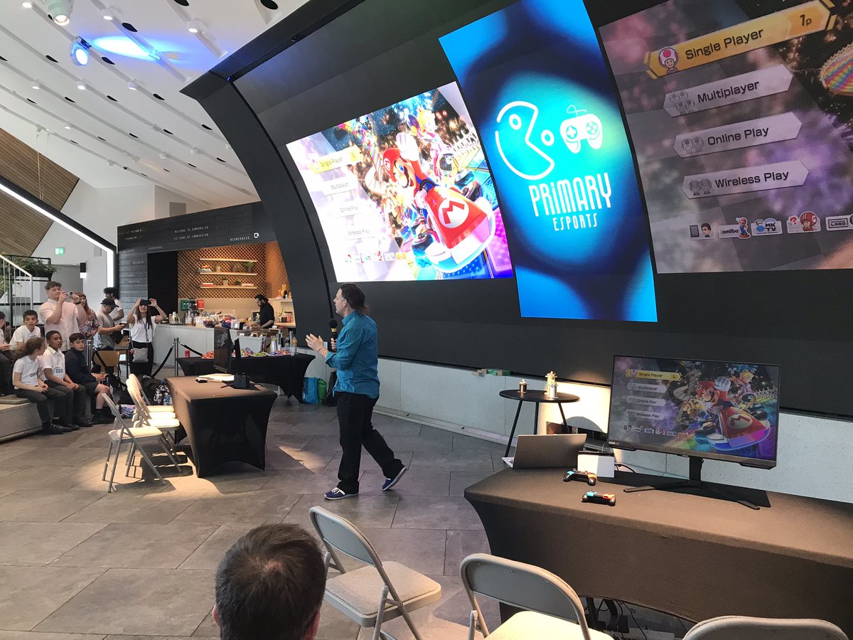 StNicholas120's tweet photo. Such an amazing afternoon @Samsung KX for our first ever #PrimaryEsports competition. Thank you to everyone involved in organising and supporting the event @duck_star @DigSchoolhouse @pip_bhol https://t.co/K1sBFRHu6h