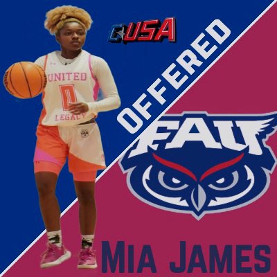 Mia James (MJ) (@iammiaihoopmj) on Twitter photo After a great conversation with <a href="/CoachDLow/">🏀 David Swandale Lowery 🏀</a> I’m Blessed to have received an offer from <a href="/FAUWBB/">Florida Atlantic Women’s Basketball</a> see you and the staff soon. After a great conversation with <a href="/CoachDLow/">🏀 David Swandale Lowery 🏀</a> I’m Blessed to have received an offer from <a href="/FAUWBB/">Florida Atlantic Women’s Basketball</a> see you and the staff soon.