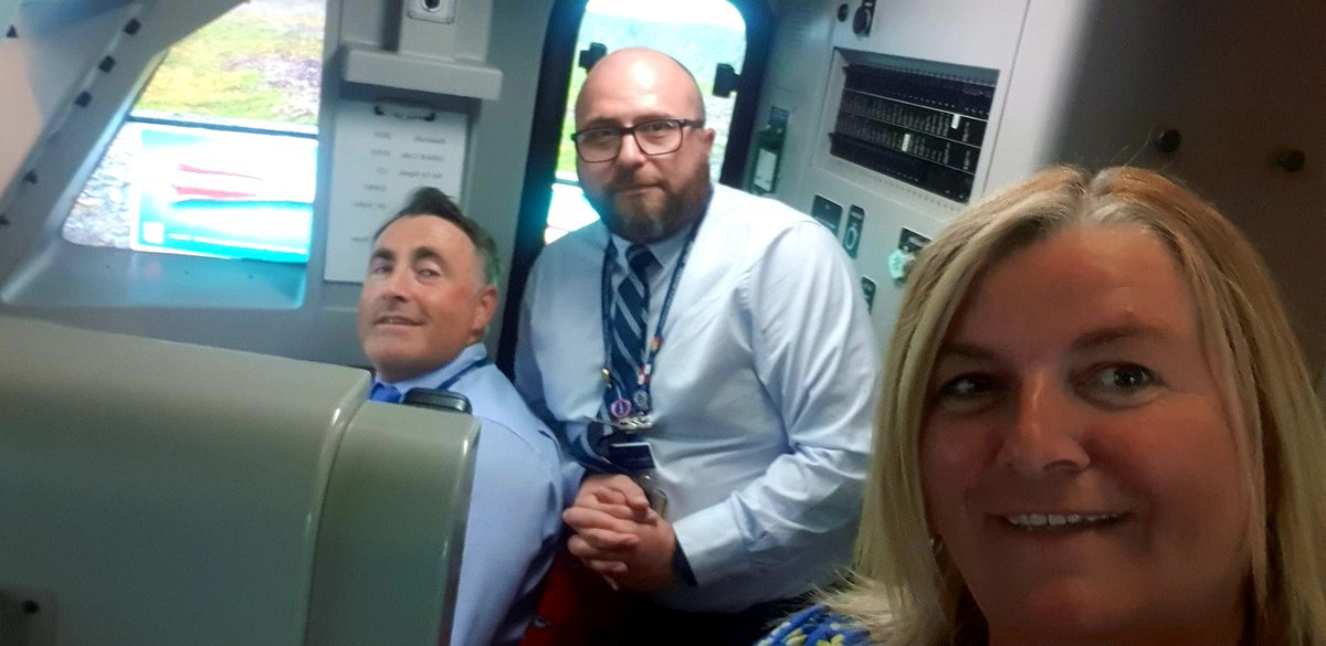 mellon102's tweet photo. Wonderful morning spent with colleagues Tom and Raymond at the  @ScotRail Simulator Centre in Glasgow. The centre boasts state of the art train simulators for #C334 #HST #C385 amongst others 🚂
#TrainDriving
#BestJobEver
#simulator

🚂👍😊❤ https://t.co/3bHquBtJXq