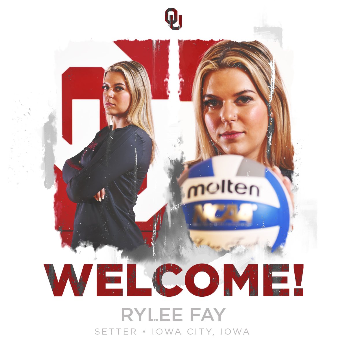 OU_Volleyball's tweet photo. 𝙎𝙀𝙏𝙏𝙄𝙉𝙂 𝙪𝙥 𝙛𝙤𝙧 𝙨𝙪𝙘𝙘𝙚𝙨𝙨! 🙌

We are thrilled to announce the addition of transfer setter @RyleeFay__ for the upcoming 2023 season. 👏

📝 https://t.co/0yRgoGKsQP | #BoomerSooner https://t.co/LHAHsb6kr1