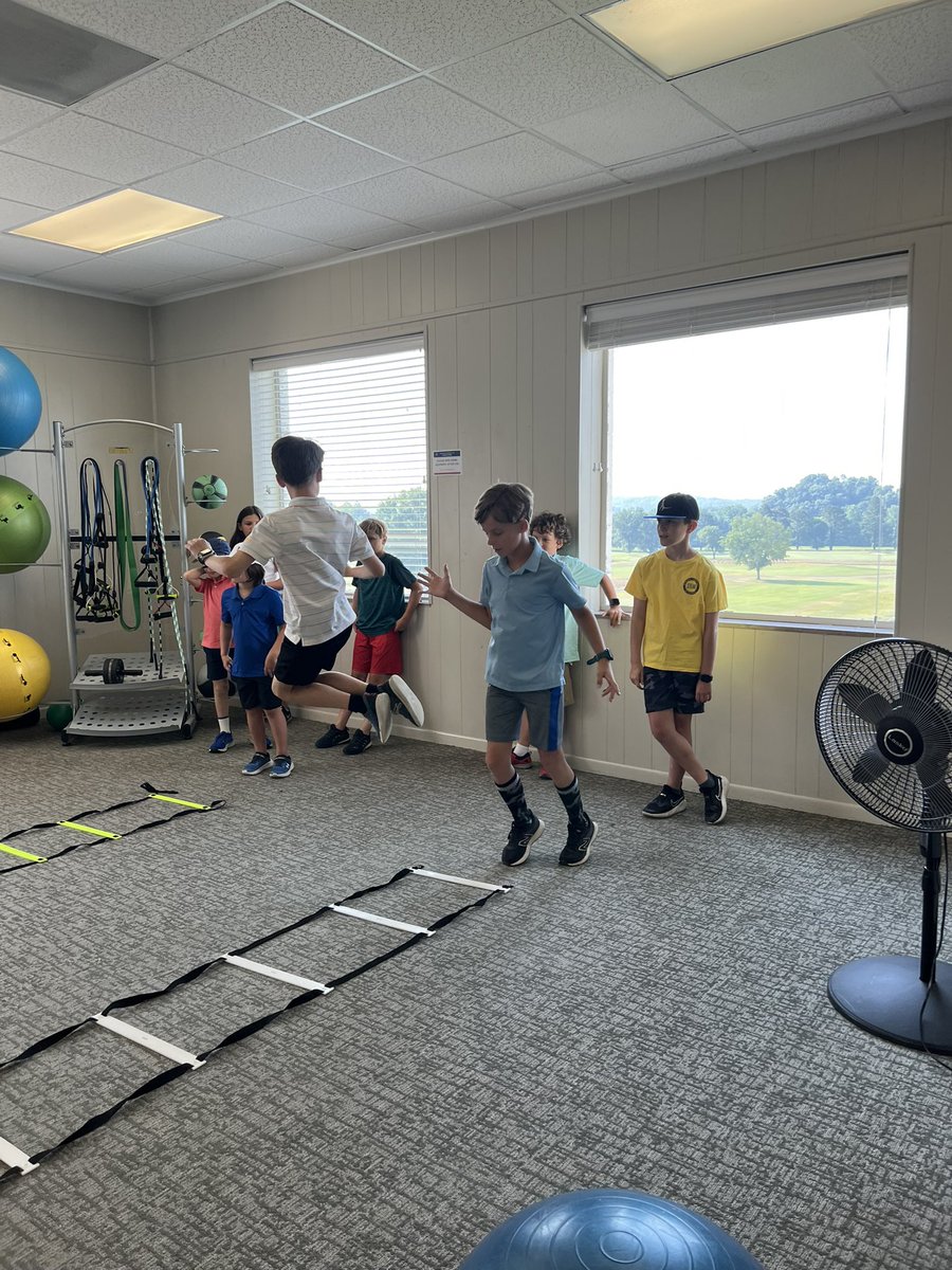 HolstonHillsCC's tweet photo. Our HHCC Summer Camp this week featured Youth Sport training with Jaz Gordon! If you didn’t know our personal trainer, Jaz, offers individual &amp; small group training for youth as well as adults! 

Our campers 🥰 working with her! 
#HolstonHillscc #McconnellGolf #SummerFun #Summer https://t.co/CHUBBqpMq8