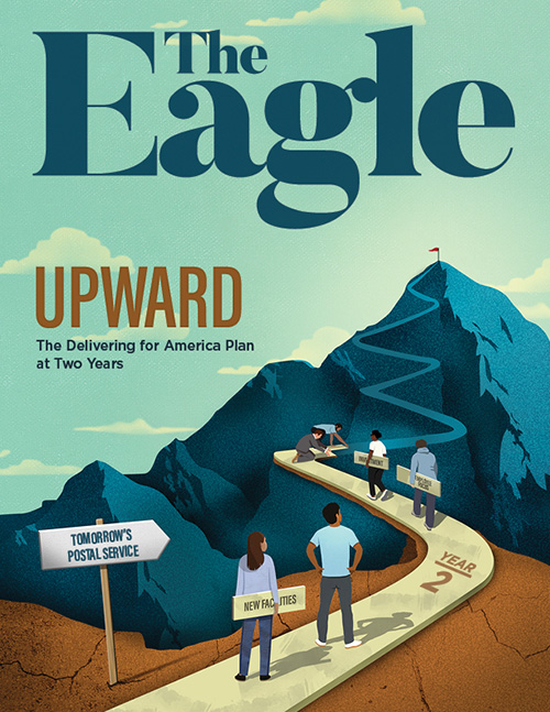 How are we moving upward?

In just two years, #DeliveringForAmerica has grown service performance, unlocked new revenue opportunities, and has helped improve transportation logistics to build a stronger Postal Service.

Read more in The Eagle Magazine:
about.usps.com/resources/eagl…