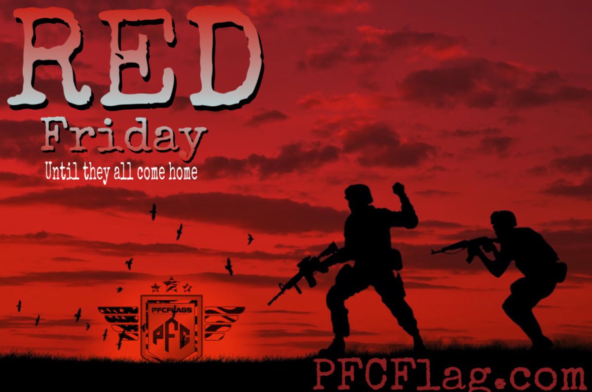 Please join us each and every Friday as we honor those who can’t be home with us they are deployed defending freedom.  On Fridays we wear RED to Remember Everyone Deployed. 
pfcflags.com
#PFCflags #freedom #untiltheyallcomehome #REDFridays #RockTheRed #supportourtroops