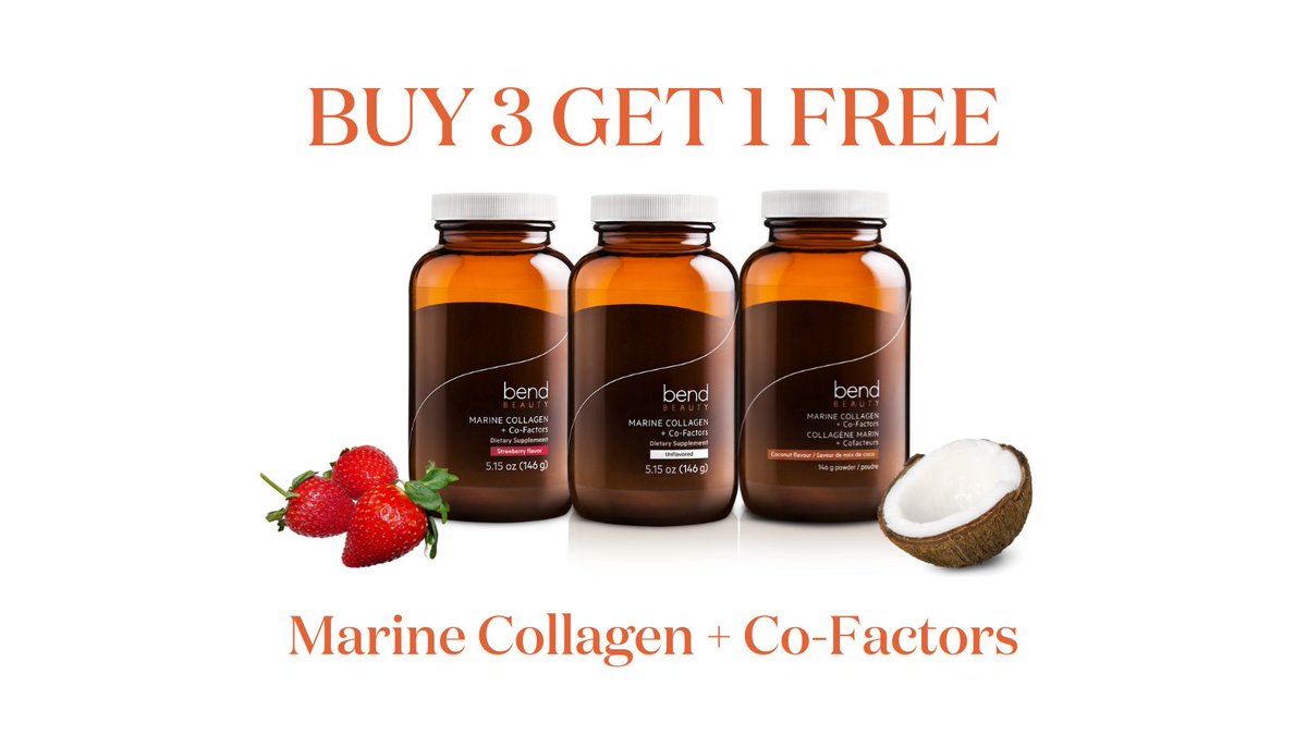 Buy 3 bottles of Marine Collagen + Co-Factors, and choose a 4th bottle FREE. It’s specially formulated to promote collagen production in the body while supporting the health of your hair and nails – beauty you can see, and feel. 
Shop now: bit.ly/3qwbmlm