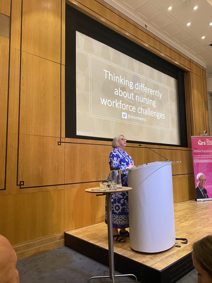 WinnMatthew's tweet photo. “Nurses are the air traffic controllers of health care “ - great observation from @alisonleary1 at @TheQNI annual lecture https://t.co/i79Oo0nQRd