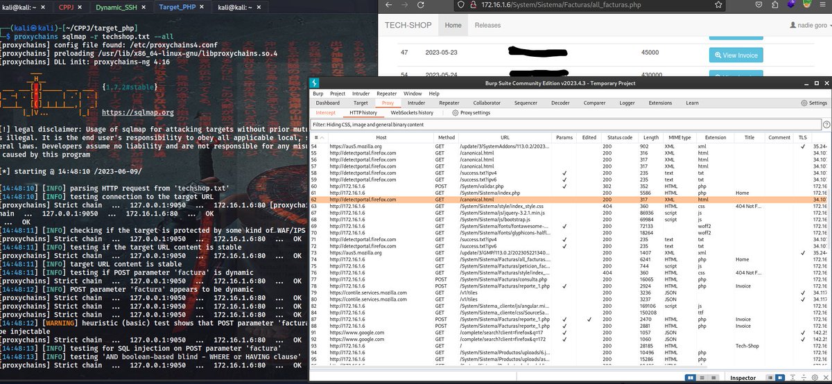 Race_Banon's tweet image. Jugando un poco con #BurpSuite y #sqlmap en los laboratorios de @SpartanCibersec.