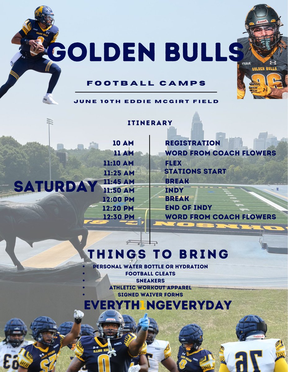 JCSUFootball's tweet photo. CAMP ITINERARY JUNE 10TH https://t.co/D6yLAABvu5
