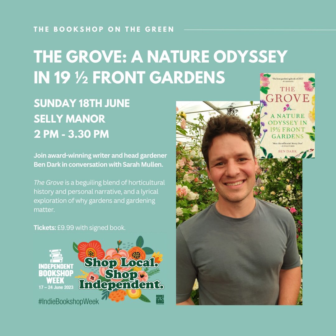 Green Heart Books (@greenheartbham) on Twitter photo EVENT REMINDER! ๐
Award-winning horticulturalist and head gardener Ben Dark (<a href="/Bensgarden/">Ben Dark</a>) will be discussing โThe Groveโ with Sarah Mullen, owner of The Bookshop on the Green!
Sunday 18th June
Selly Manor (<a href="/Selly_Manor/">Selly Manor Museum</a>)
2pm - 3.30pm
Tickets: greenheartbooks.co.uk/event/the-grovโฆ EVENT REMINDER! ๐
Award-winning horticulturalist and head gardener Ben Dark (<a href="/Bensgarden/">Ben Dark</a>) will be discussing โThe Groveโ with Sarah Mullen, owner of The Bookshop on the Green!
Sunday 18th June
Selly Manor (<a href="/Selly_Manor/">Selly Manor Museum</a>)
2pm - 3.30pm
Tickets: greenheartbooks.co.uk/event/the-grovโฆ