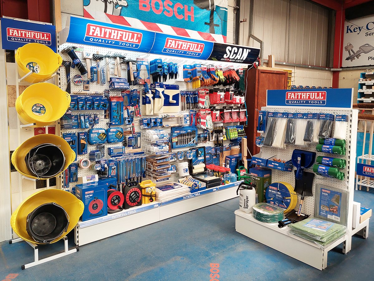Faithfull_Tools's tweet photo. It's going to be scorcher this weekend, but that job still needs doing!

So why not drop in to @CarlisleGlass for some tools and #DIYessentials to make things easier? Their newly fitted stands are packed to the brim with #FaithfullTools and displayed in all their splendour. https://t.co/y1s2J4gguB