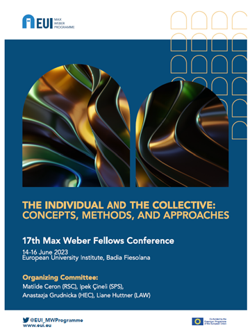 Max Weber Programme (@eui_mwprogramme) on Twitter photo 📣17th Max Weber Fellows June Conference on “The Individual and the Collective: Concepts, Methods, and Approaches”
🗓️14-16 June
📍<a href="/EUI_EU/">European University Institute</a>
Info ⤵️
apps.eui.eu/EventsWebInter… 📣17th Max Weber Fellows June Conference on “The Individual and the Collective: Concepts, Methods, and Approaches”
🗓️14-16 June
📍<a href="/EUI_EU/">European University Institute</a>
Info ⤵️
apps.eui.eu/EventsWebInter…