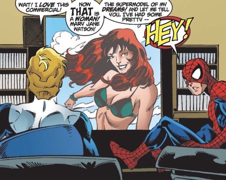 Why would MJ ever go with Paul when even JOHNNY STORM thirsted after her? 

#SpiderMan #FantasticFour #MaryJaneWatson #PeterParker