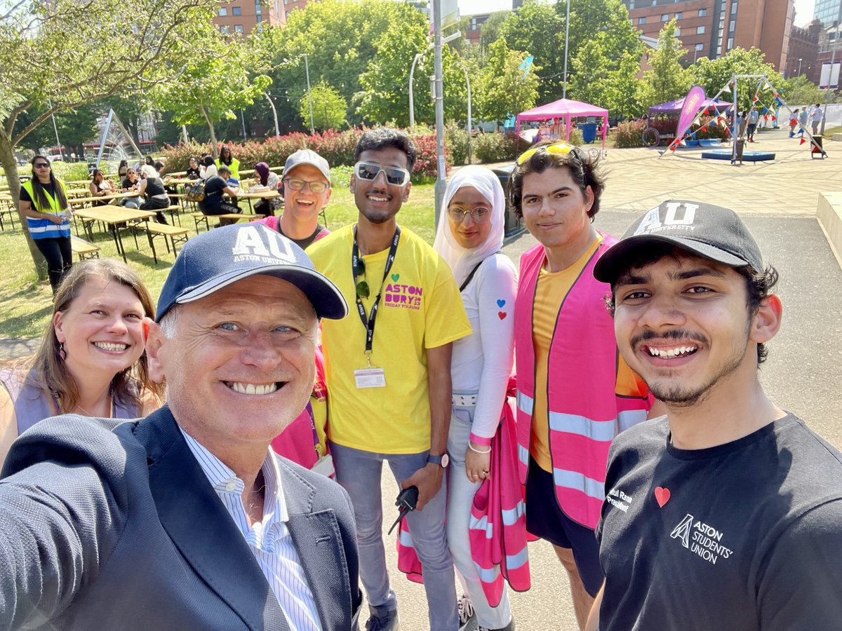 ProfAleksSubic's tweet photo. #Astonbury is ON. Come join our wonderful celebration of our place and community with great music, comedy, food and friendships. This is where we all come together as #OneAston. @aston_union @AstonUniversity https://t.co/5KoN7kT0MF