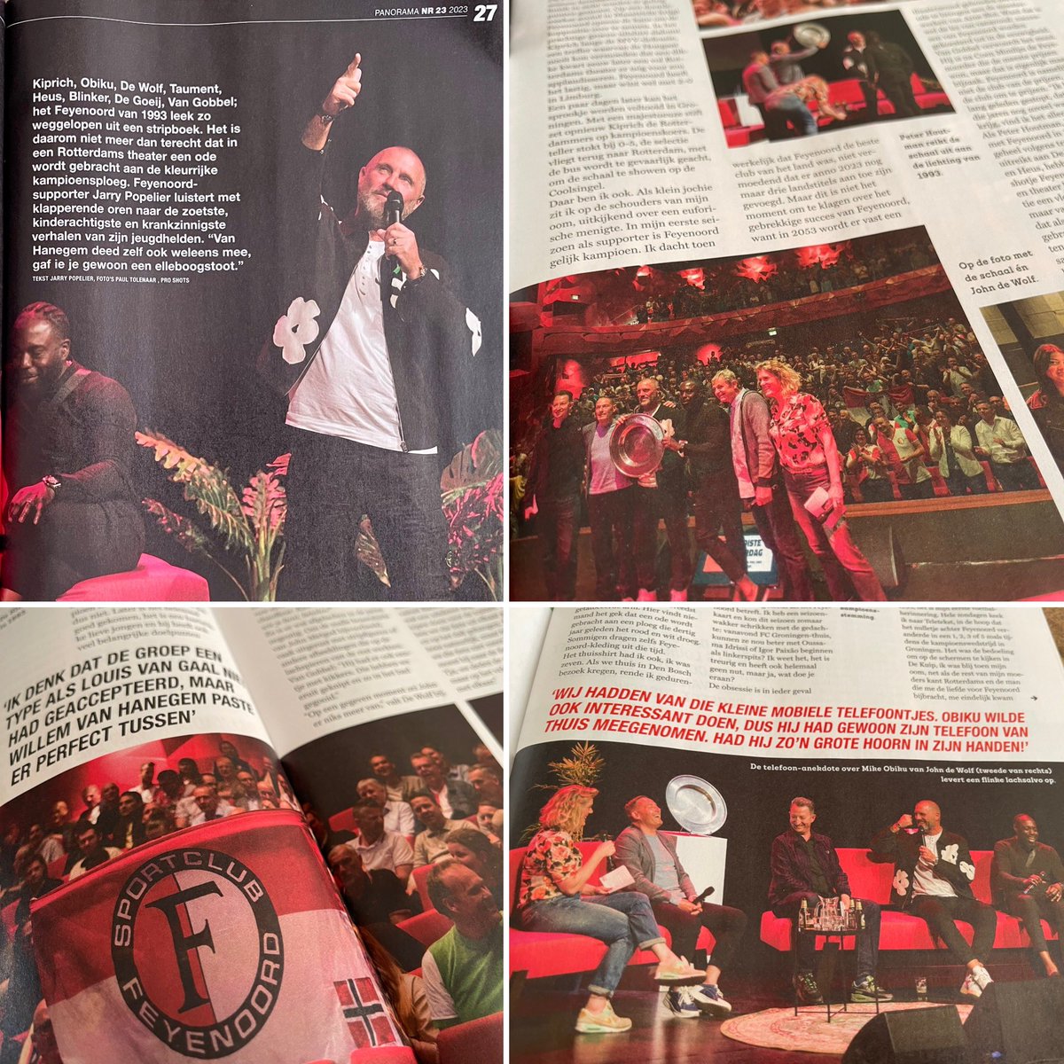 Feyenoorder en journalist <a href="/JarryPopelier/">Jarry Popelier</a> was bij #demooistepinksterdag 🔴⚪️
Zijn verhaal (8 pagina’s) plus foto’s lees je in <a href="/PanoramaNL/">Panorama</a> nu in de winkel..