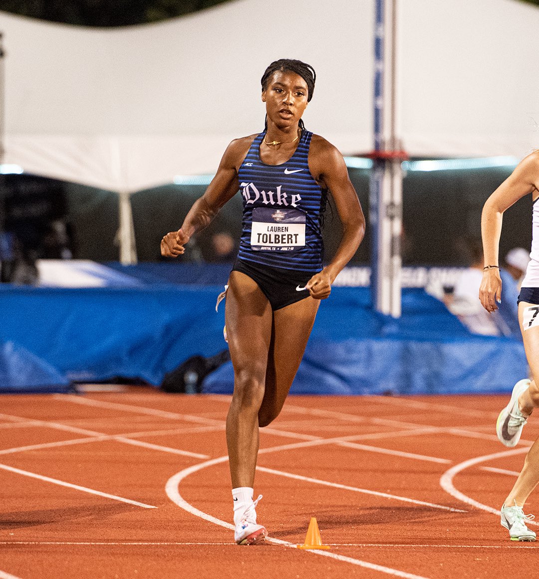 Lauren Tolbert earns Honorable Mention All-America Honors!🔥

Her freshman season now includes appearances at the Indoor and Outdoor NCAA Championships, and top-5 program marks in the indoor and outdoor 800. The future is BRIGHT 🌟

#GoDuke