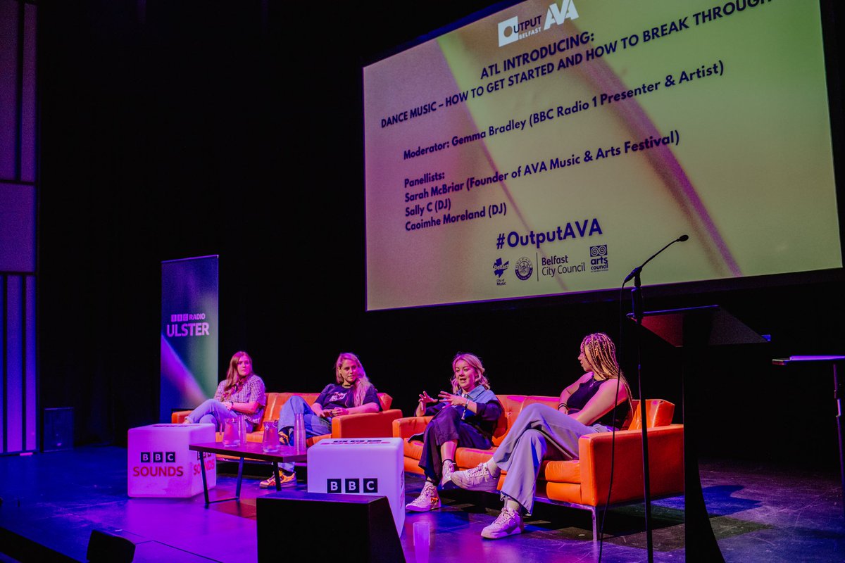 AN UNENDING THANK YOU to @AVAFestivalNI 🙌 💫 Joining forces allowed us to curate a unique programme of panels and reach people across all sectors of the Belfast music community - creating the biggest Music Conference Belfast has seen to date. BIG LOVE TO YOU ALL💛 #OutputAVA