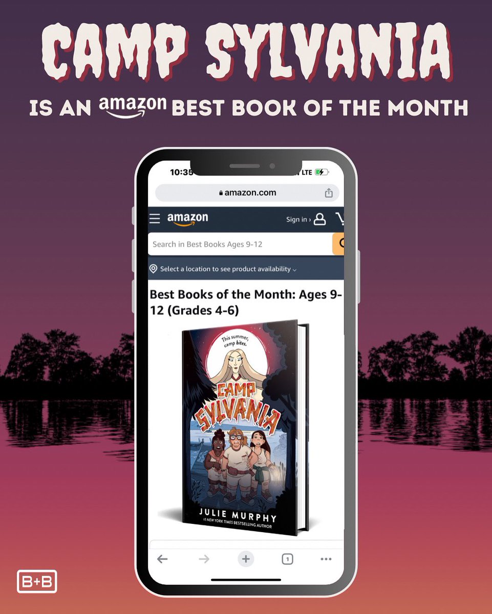 Julie Murphy (@andimjulie) on Twitter photo The best kind of release week news! Camp Sylvania is one of <a href="/amazonbooks/">Amazon Books</a> best books of June! 🥳🫶 imjuliemurphy.com/camp-sylvania The best kind of release week news! Camp Sylvania is one of <a href="/amazonbooks/">Amazon Books</a> best books of June! 🥳🫶 imjuliemurphy.com/camp-sylvania