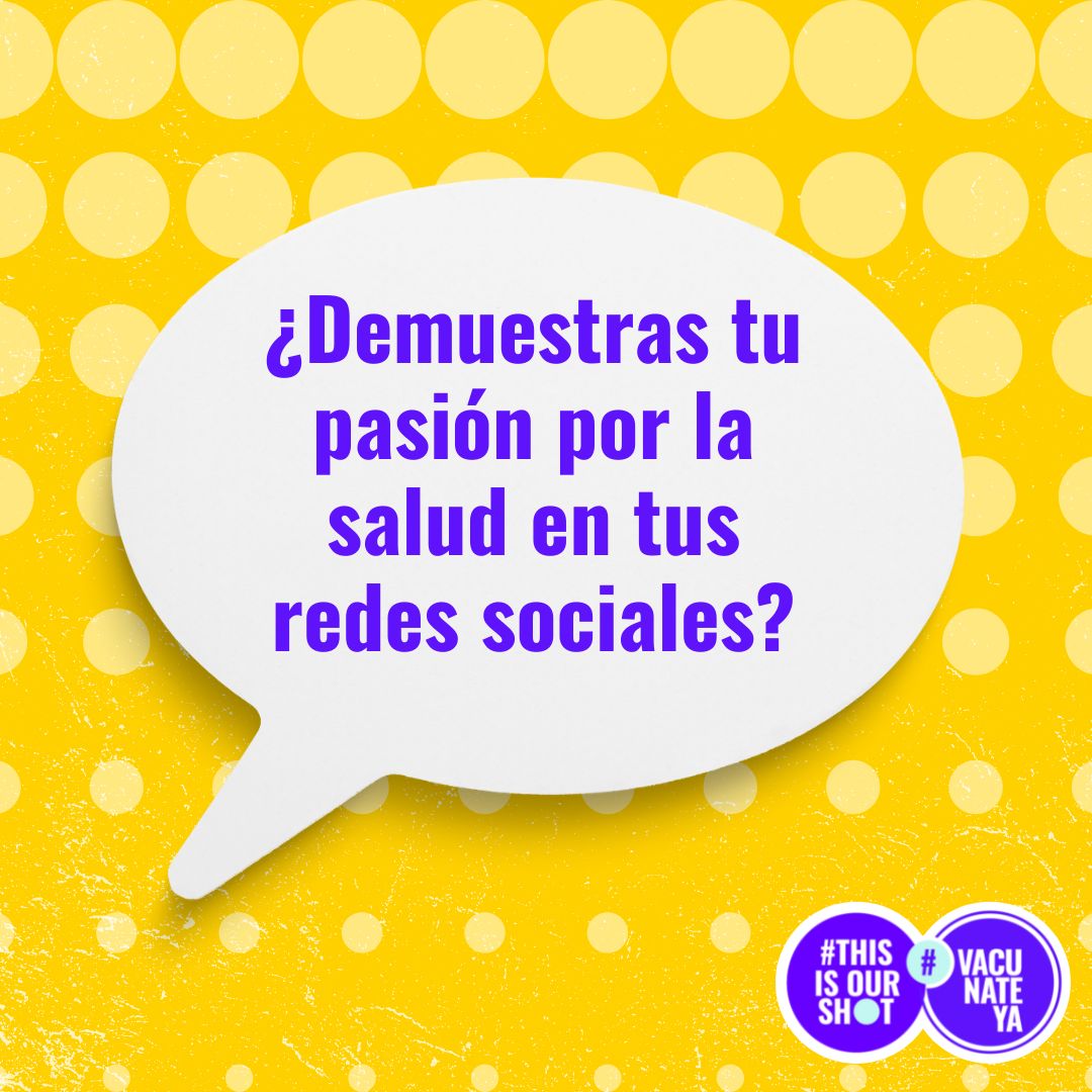 Cuando la pasión que tienes por tu trabajo es visible en las redes sociales, tu audiencia lo notará. Tu entusiasmo no solamente aumentará tu autenticidad, también hará que tu contenido se mantenga atractivo. #VacunateYa #ThisIsOurShot