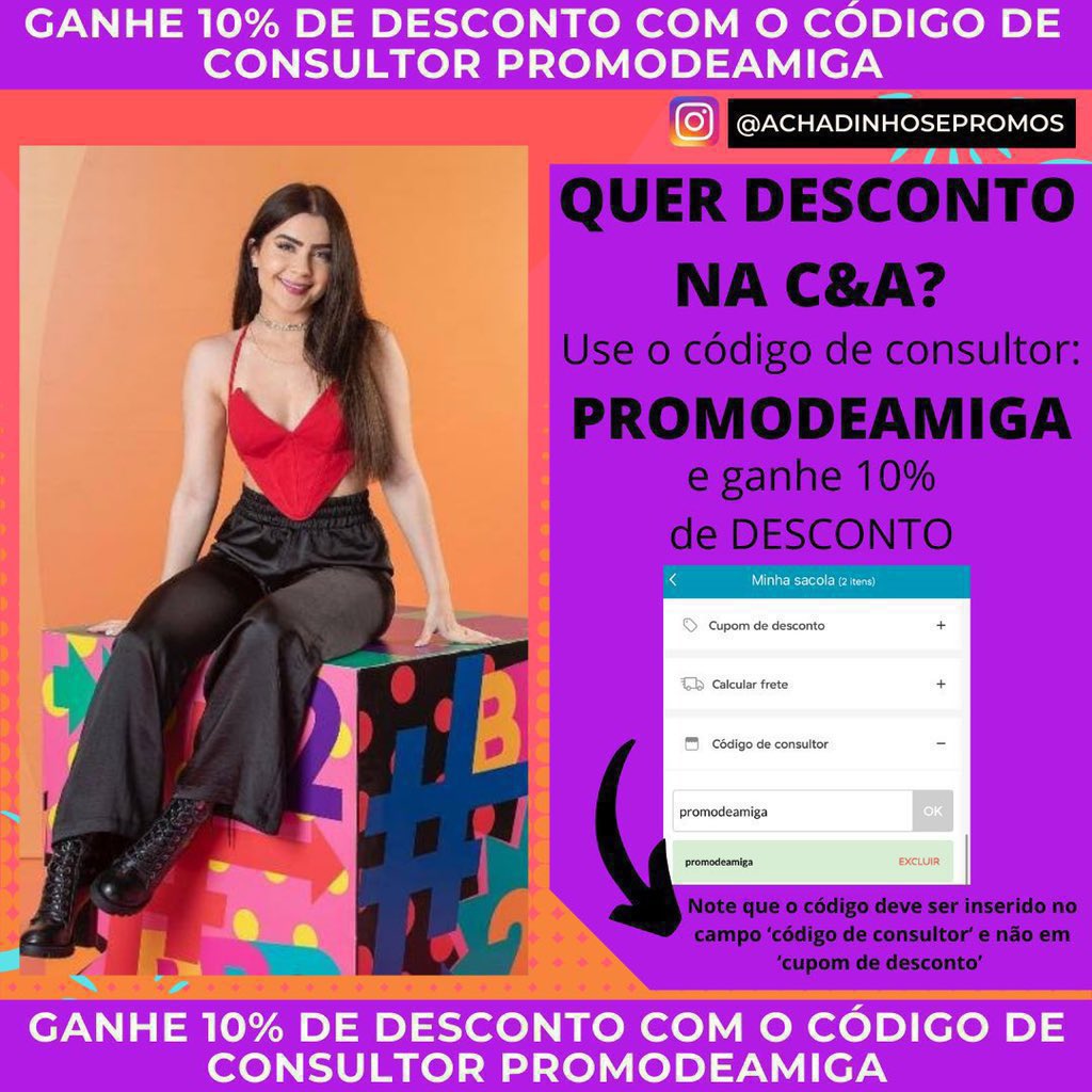 descontinhooo's tweet photo. Conseguiu ingresso pra #TheErasTourBrasil? Já garante o look na C&amp;A!

PROMO

• Quer 10% OFF na CeA? Só usar o código de consultor PROMODEAMIGA

🚨Insira em ‘código de consultor’ e não em ‘cupom de desconto’

Taylor swift show esgotado fila tickets for fun #TheErasTour esgotou https://t.co/nrsUmssWoS