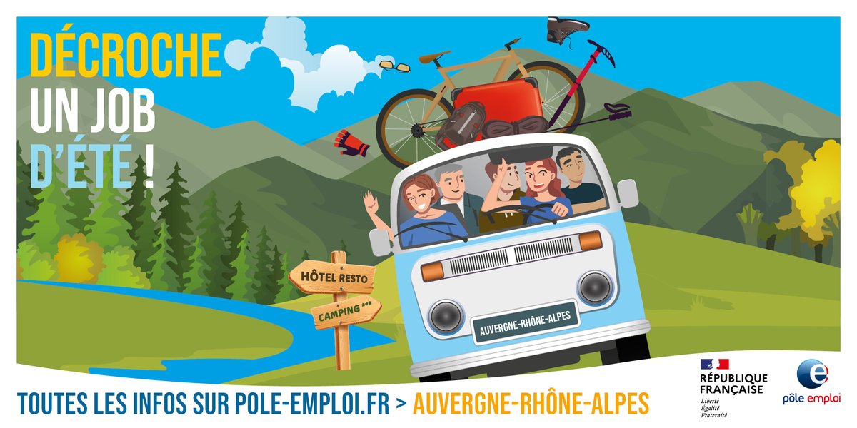 ☀️ La saison d'été approche ! Il reste des offres à pourvoir en Auvergne-Rhône-Alpes 

De nombreux postes en #restauration, #hôtellerie, campings, loisirs de plein air 🏕️ candidat.pole-emploi.fr/offres/recherc…

 #TousMobilisés #jobété #saisonnier
