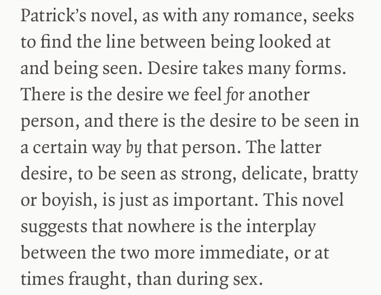 Wrote about K Patrick’s novel Mrs S for the @lrb – it’s hot &amp; butch &amp; subverts the lesbian romance – there are literally no corsets