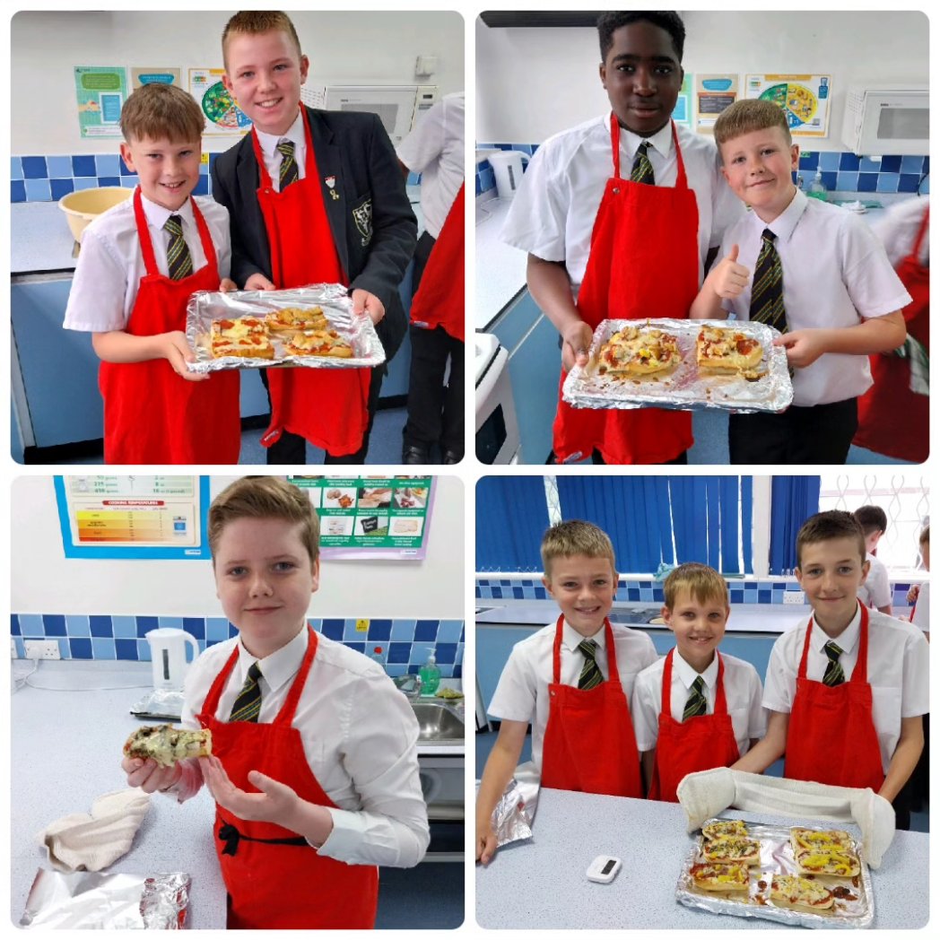 Our Y7's have been hard at work in the kitchen this week making French bread pizzas. We've had some great outcomes and many students even brought in additional toppings to personalise their pizzas. Great job boys! Keep up th #hardwork #healthymeals #foodtechnology @St_Aidans_RC