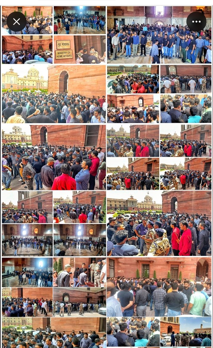 AmodKum21576328's tweet photo. CSS officers gathered at North Block for demanding promotion against more than 1500 vacancies available in SO grade of CSS. Take immediate action and promote these officers. @DrJitendraSingh https://t.co/XfswoVMhjM
