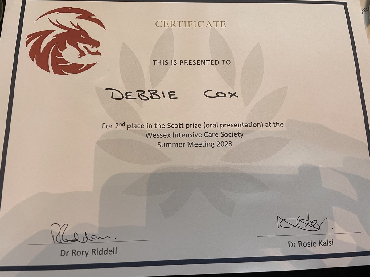 Always lovely to see colleagues effort’s recognised. Well done Debbie