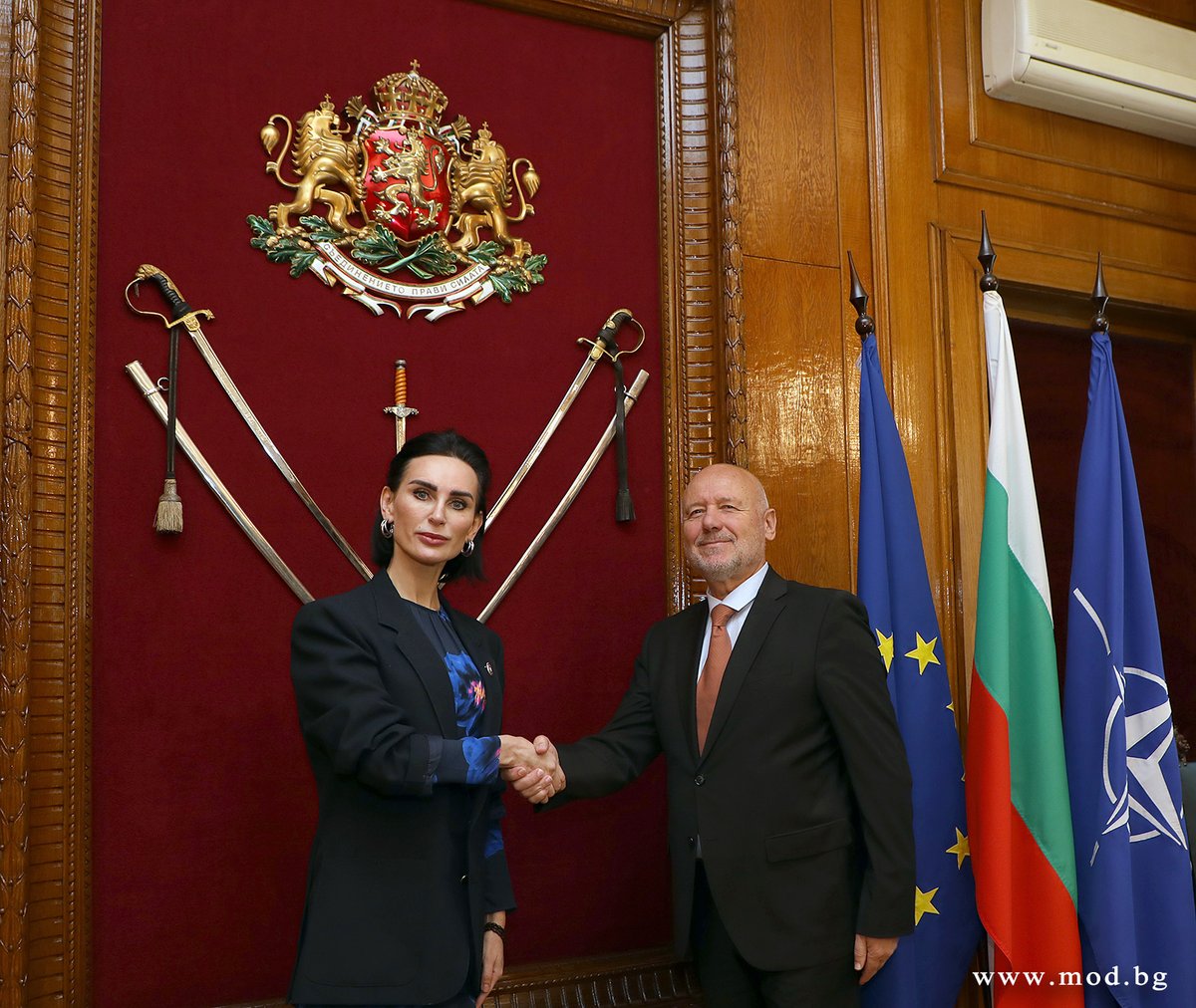 ℹ️ The Minister of Defence Todor Tagarev met with the ambassador of Ukraine to Bulgaria Olesya Ilashuk