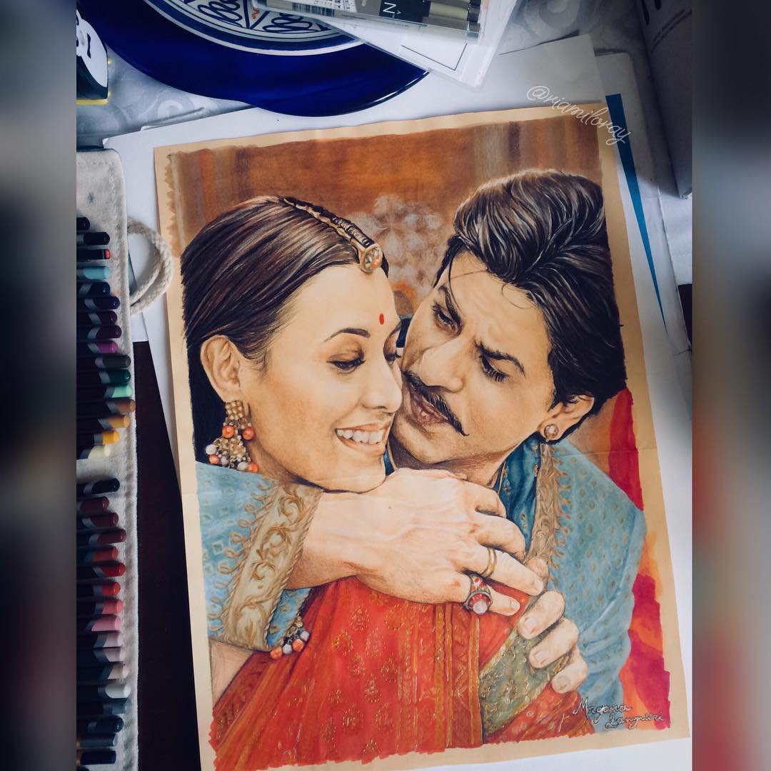 Sharing this breathtaking art with immense joy & heartfelt gratitude! 😍✨

@riamiloray 

#RedChilliesEntertainment #Fanart #Paheli #ShahRukhKhan #SRK #RaniMukerji #Reposted