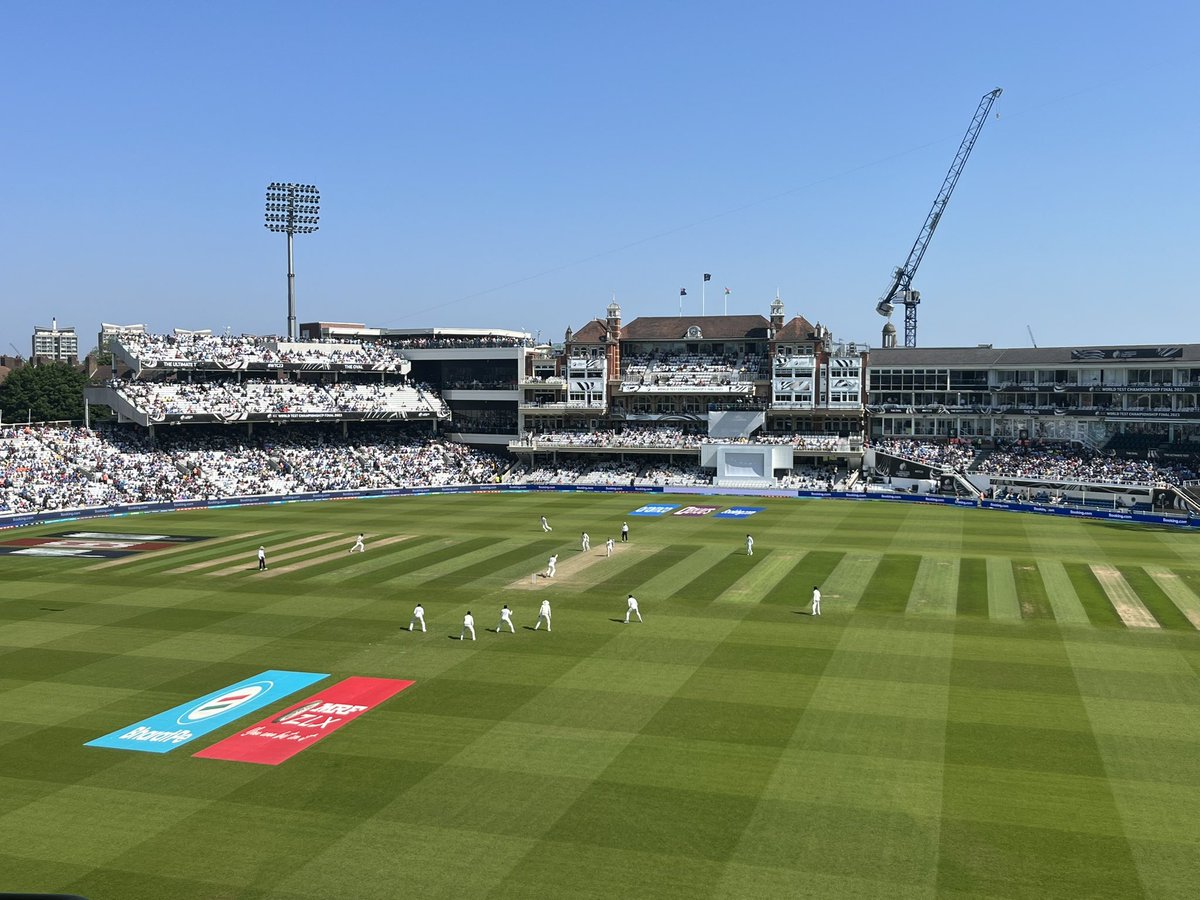 Lovely day for some Test Cricket. India have a lot to do but their fans’ support is brilliantly positive. Great atmosphere today. #ICCWTCFinal