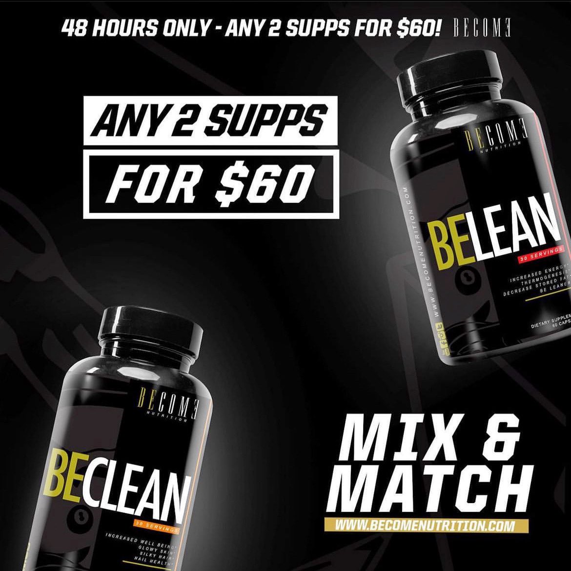 BecomeNutrition's tweet photo. All products are 2 for $60 today!! https://t.co/jvKMLS3IFf #becomenutrition #beclean https://t.co/w69rWY3P3G