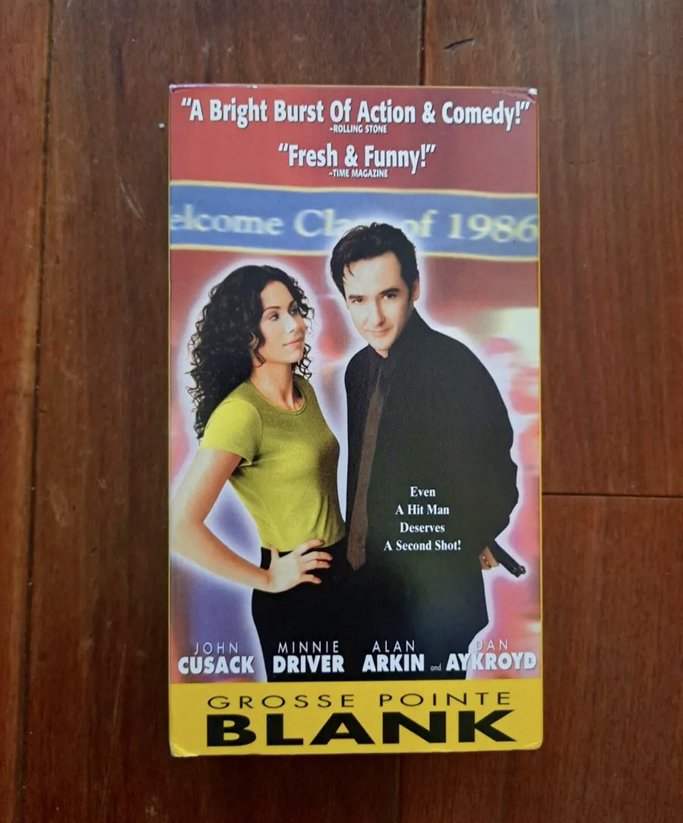 “If I show up at your door, chances are you did something to bring me there.”

#vhs #videotape #vhstape #90s #90smovie #grossepointeblank #johncusack #minniedriver #danaykroyd #jeremypiven #joancusack #alanarkin #hankazaria