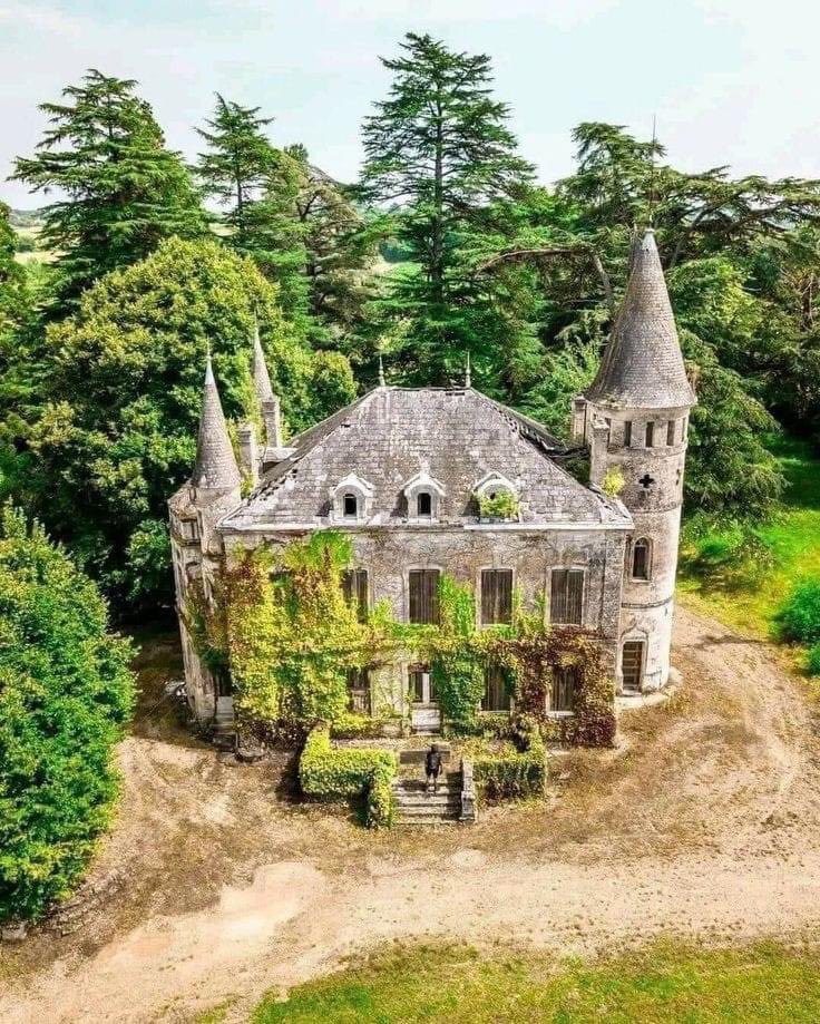 Just an abandoned chateau, France…