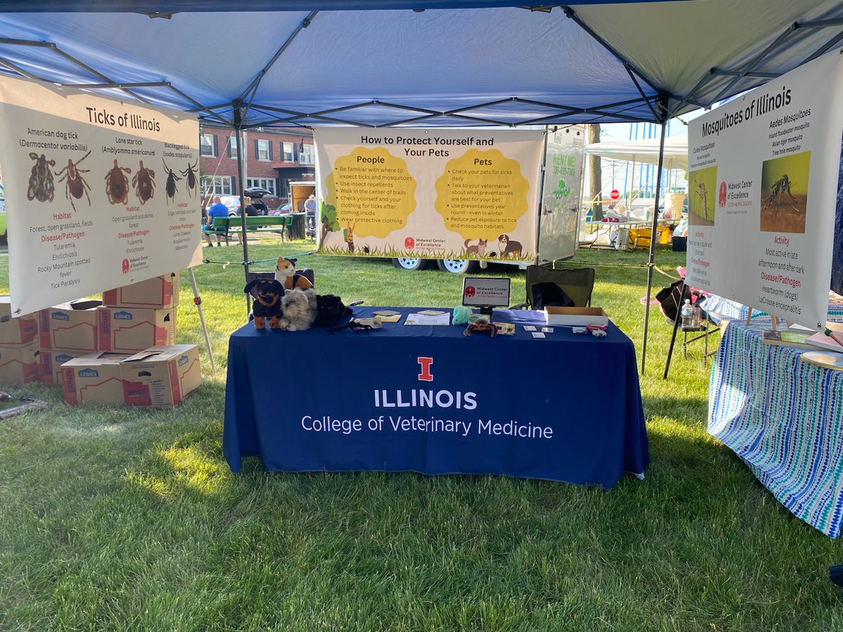 ITickUIUC's tweet photo. Want to learn more about protecting yourself (and your family and pets) from ticks and mosquitoes? Stop by Buffalo Days in La Moille tomorrow to talk to us and get some free resources! https://t.co/TPjC8lWeJc